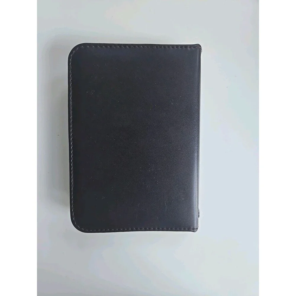 Vintage 80s  Day Timer Planner Fortune Dark Brown 6 Ring Minimal Use